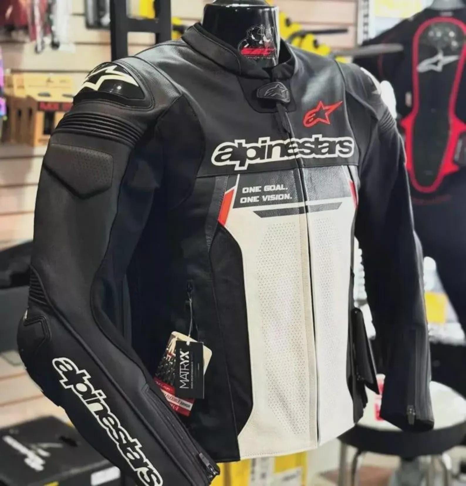 MotoGP Biker Racing Leather Jacket - Maier's Stylish Outfit for Men