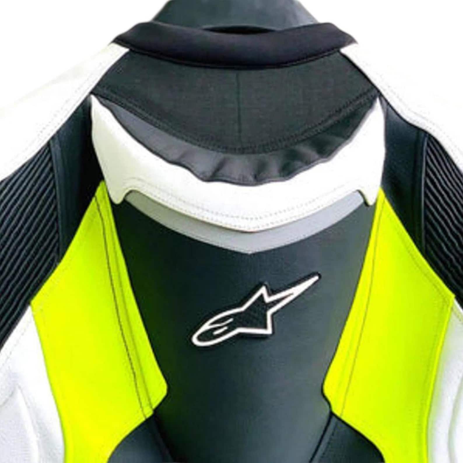 Handmade Cowhide Leather Motorcycle Jacket: Alpinestars Biker Racing