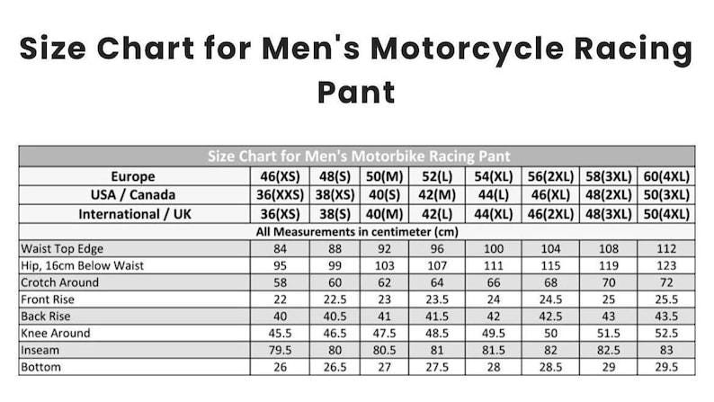 Men's Genuine Leather Motorcycle Racing Pants: Armored Biker Riding Gear