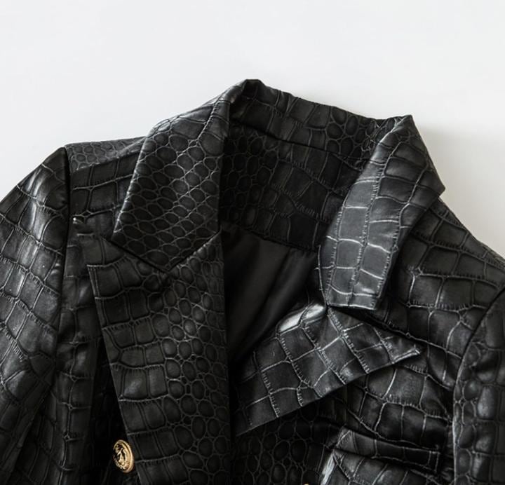 Quilted Black Cow Leather Biker Jacket: Fitted Women's Design