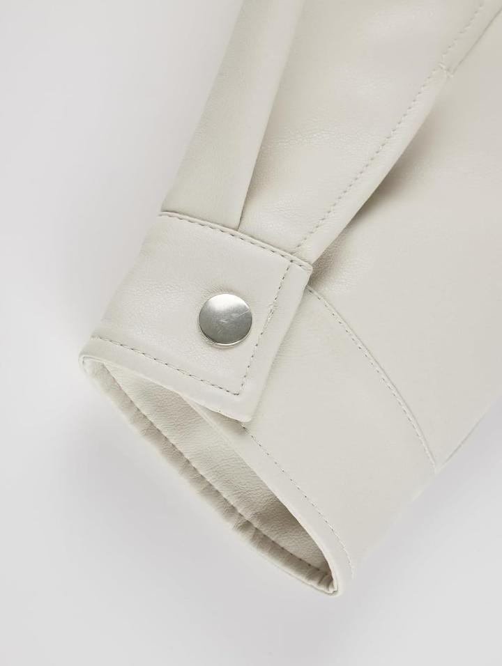 Handmade Studded Leather Biker Jacket: Gold & Silver Spikes