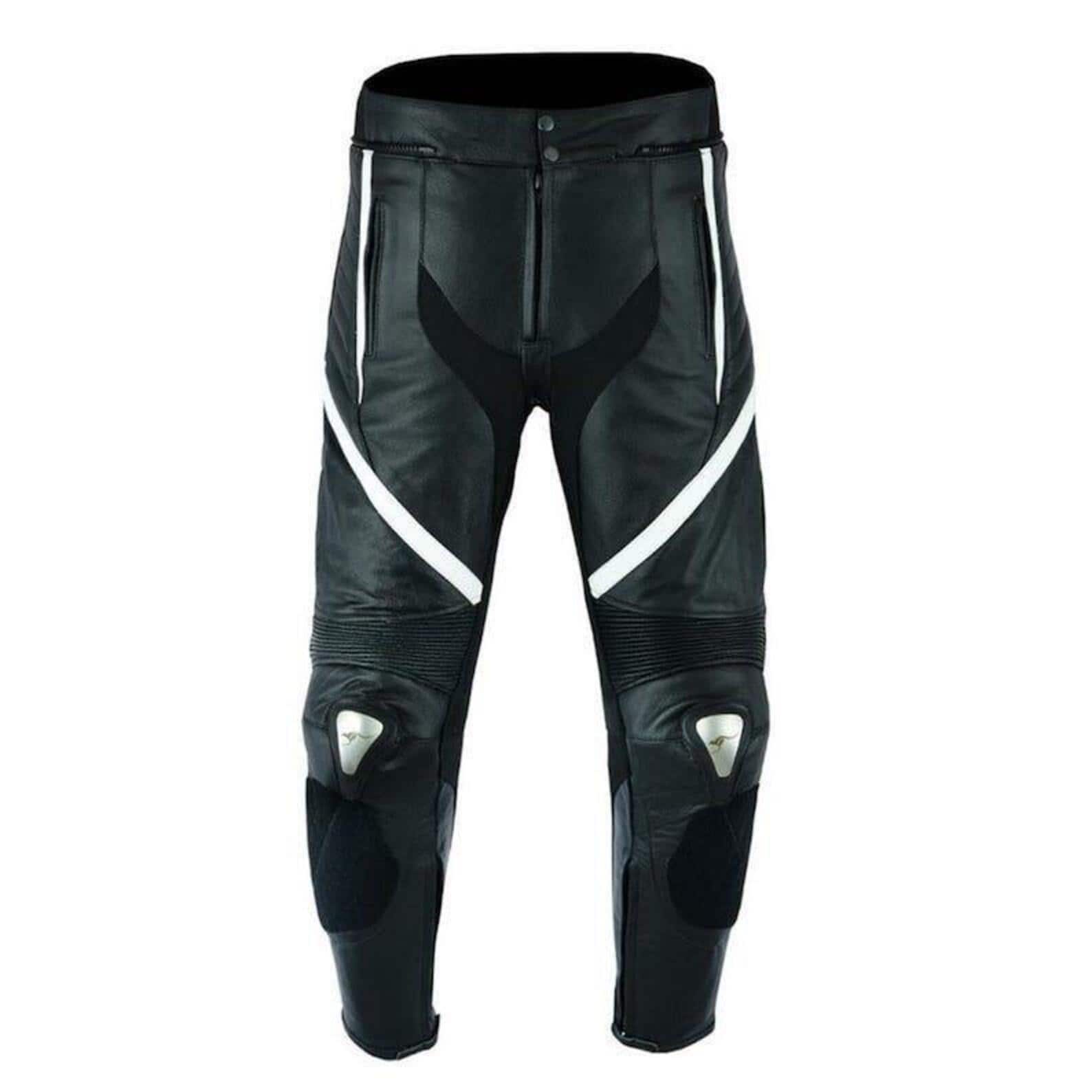 MotoGP Leather Motorcycle Racing Pants: Men's Protective Biker Gear