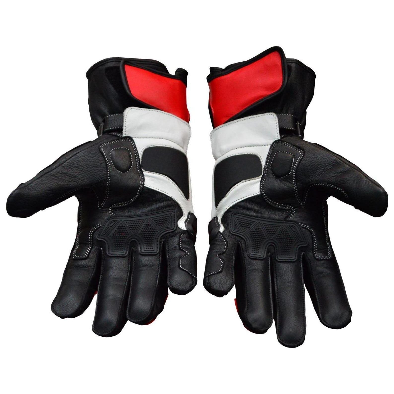 Ducati MotoGP Racing Gloves: Cowhide Leather Motorcycle Gloves
