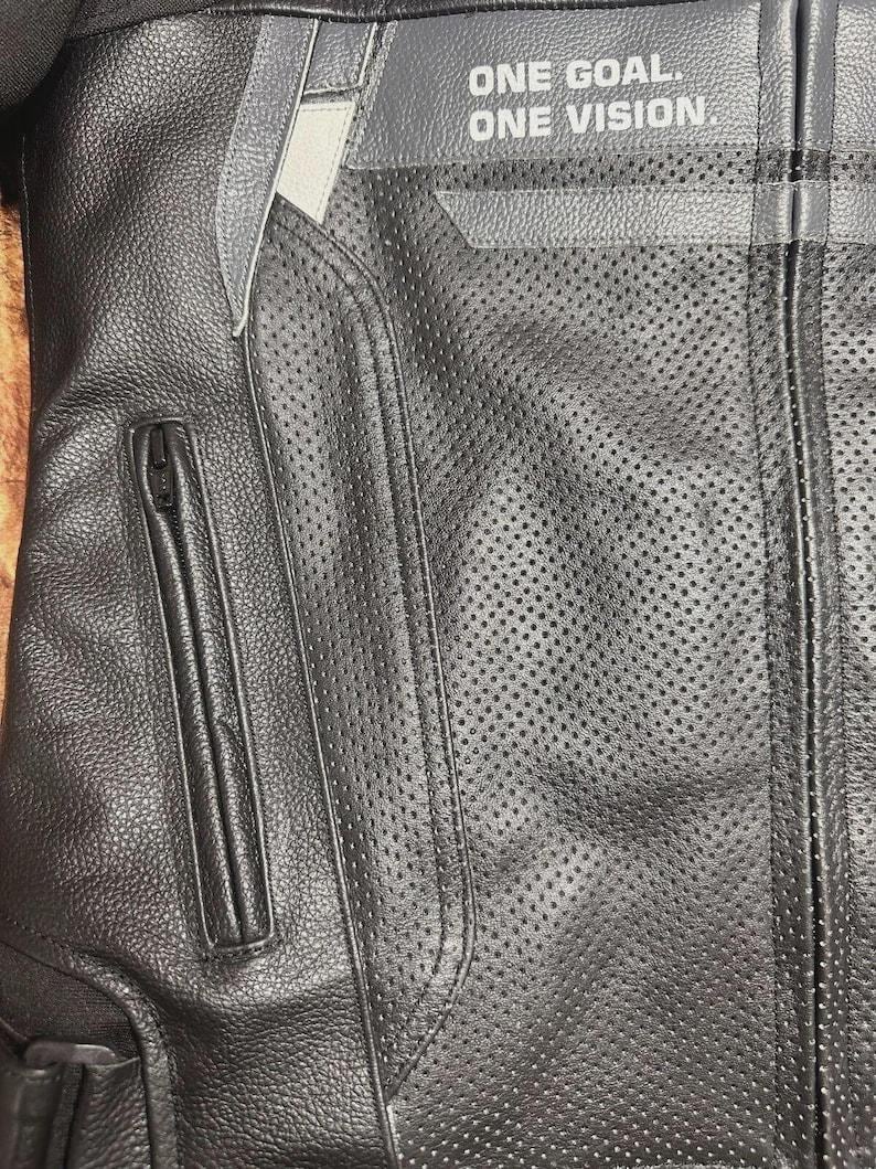 MotoGP Cowhide Leather Motorcycle Jacket  - Premium Quality - Gift For Mens - MotoGP Biker Racing