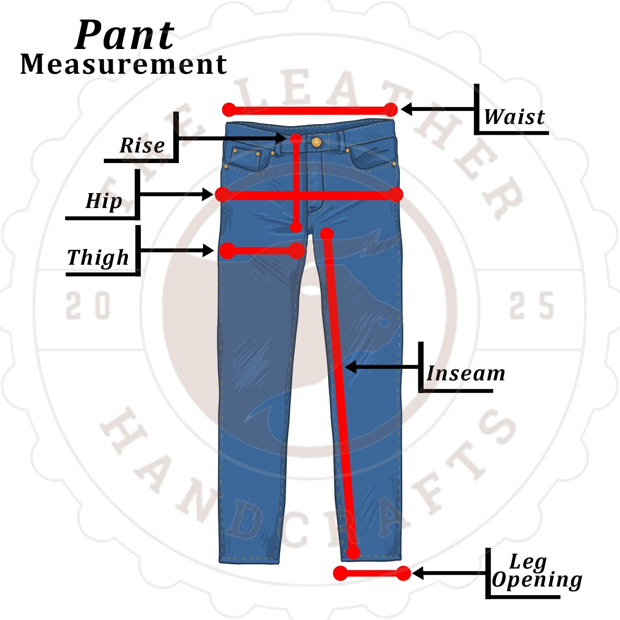 Handmade Cowhide Leather Biker Trousers: Slim Fit Western Style