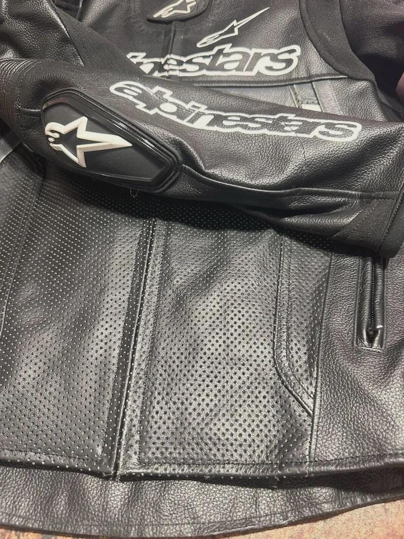 MotoGP Cowhide Leather Motorcycle Jacket  - Premium Quality - Gift For Mens - MotoGP Biker Racing