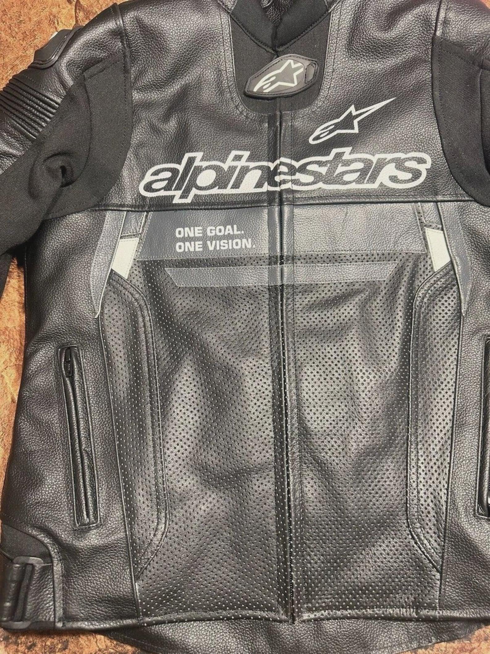 MotoGP Cowhide Leather Motorcycle Jacket  - Premium Quality - Gift For Mens - MotoGP Biker Racing