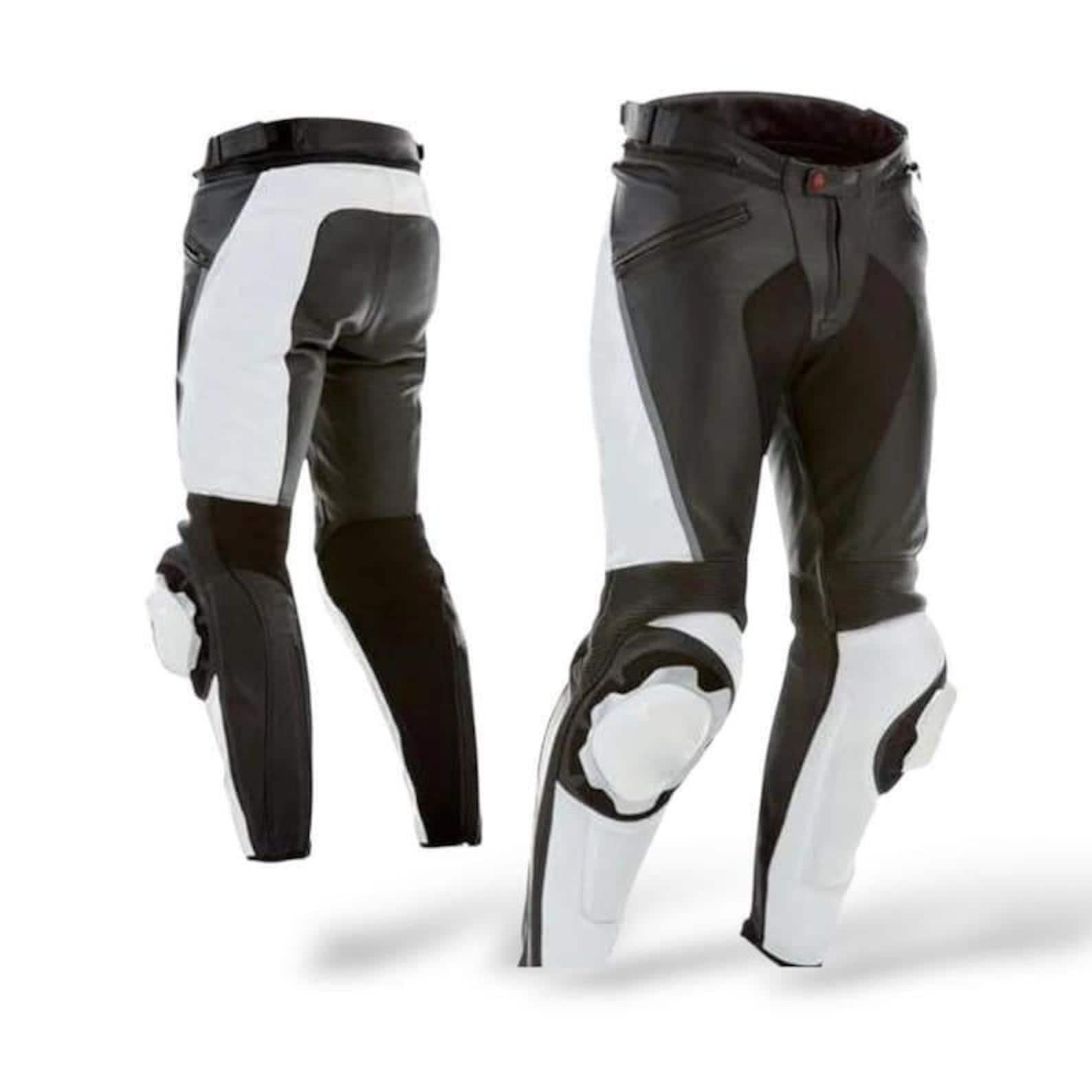 Motorcycle Racing Pants for Men - Maier's Handmade Leather Protective Biker Riding Gear