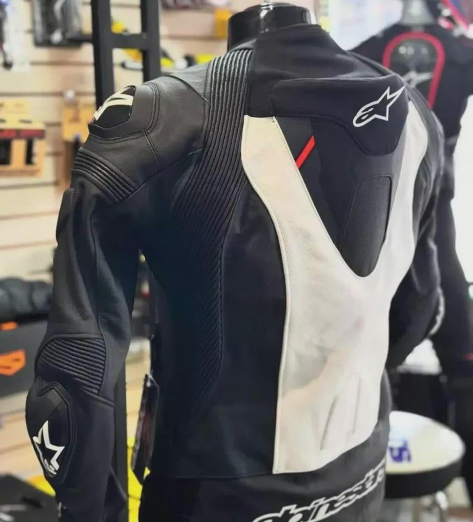 MotoGP Biker Racing Leather Jacket - Maier's Stylish Outfit for Men