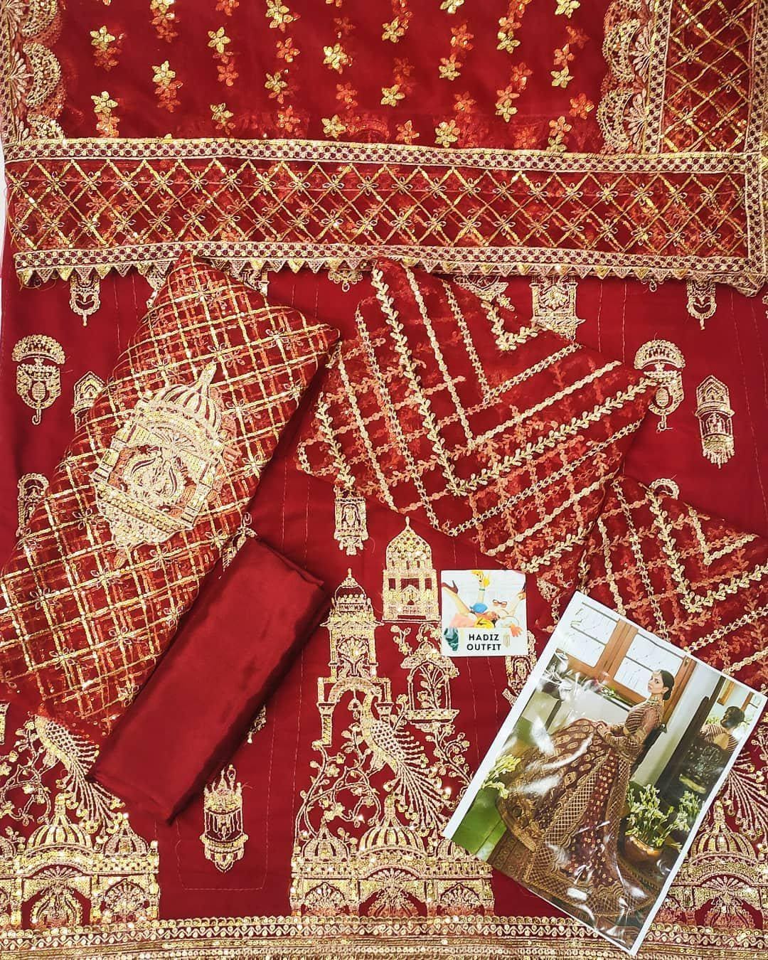 Luxury Maroon Bridal Lehenga with Heavy Embroidery