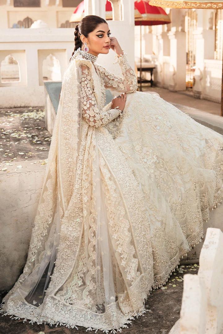Luxury Ivory Bridal Gown with Heavy Embroidery