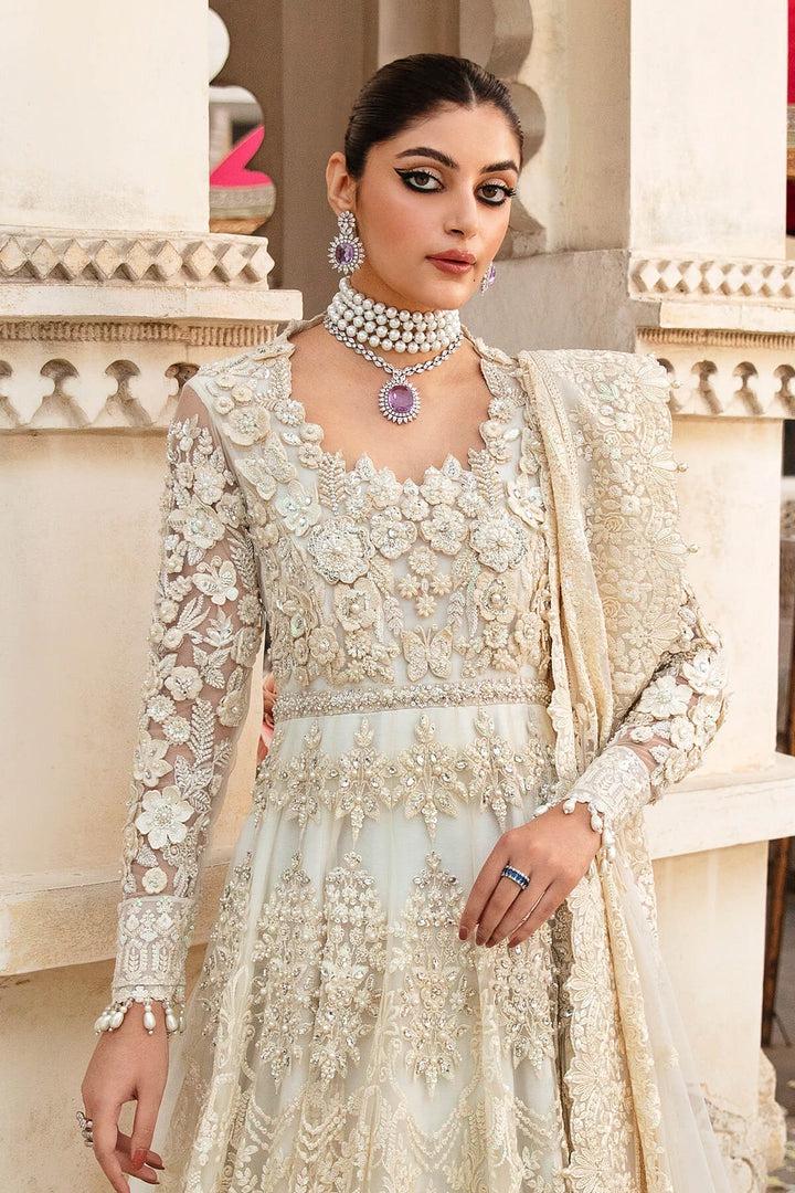 Luxury Ivory Bridal Gown with Heavy Embroidery